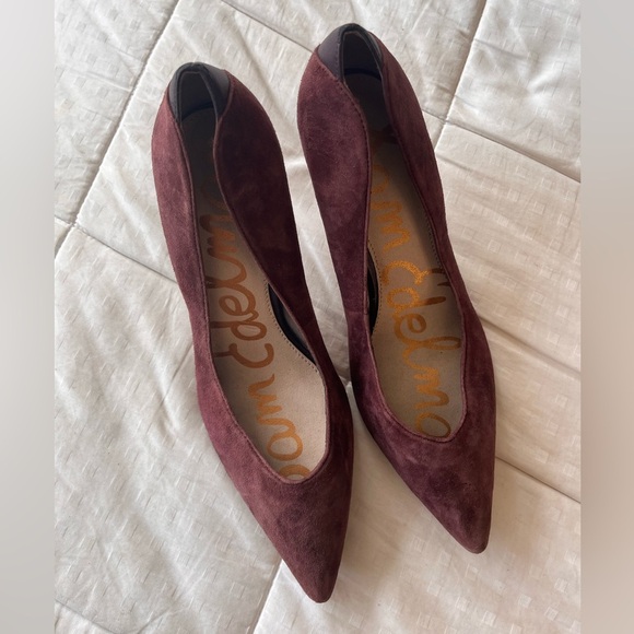 Sam Edelman Orella Suede Leather Pointed Toe Pump 7.5 - Picture 4 of 14